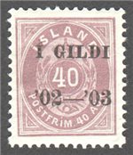 Iceland Scott 58 Mint